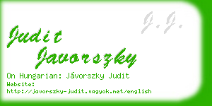 judit javorszky business card
